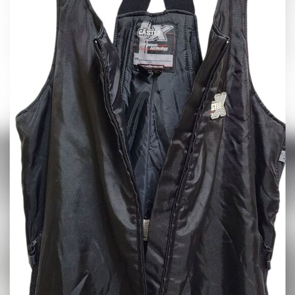 Castle X Racewear Snowmobile Bib Pant Black XXL Insulated Padded Airguard Ski - Picture 6 of 12